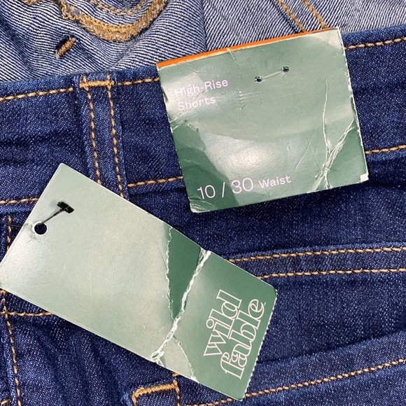 Wild Fable high rise denim shorts new with tags size 10/30 - Picture 5 of 5